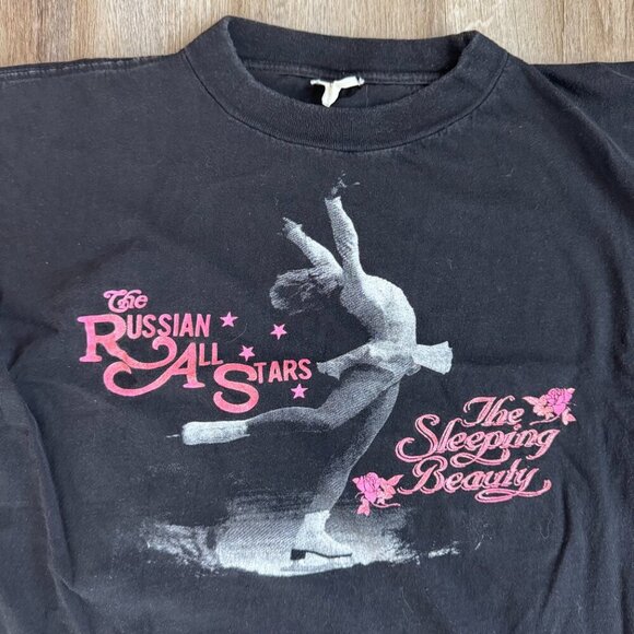 Vintage Russian Ballerina T Shirt - Medium Boxy Fit - Picture 2 of 4